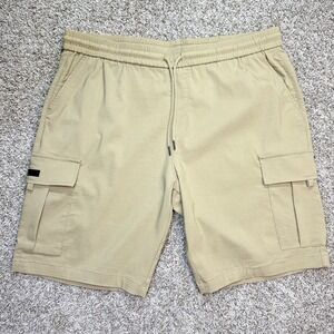 JMIERR Mens 42 Khaki Cargo Shorts Stretch Drawstring Elastic Waist 6 Pocket NWT